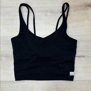 Vuori Double Strap Black Tank Top